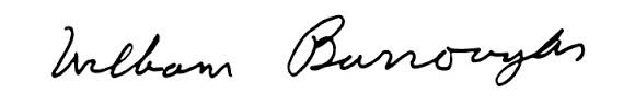 Burroughs-podpis