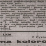 Debiut, o którym nikt nie wiedział. W lwowskim tygodniku z 1938 roku odkryto wiersz 17-letniego Stanisława Lema