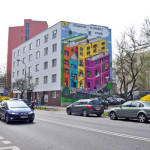 Książkowy mural na Warszawskim Powiślu