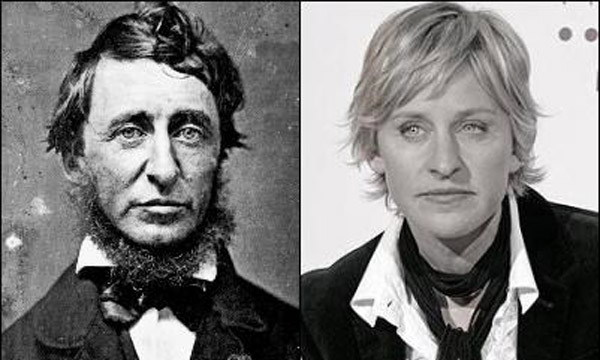 Henry David Thoreau jak Ellen DeGeneres