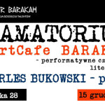 Poezja Charlesa Bukowskiego dzisiaj w krakowskim Teatrze Barakah