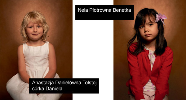 Od lewej: praprawnuczka (od czwartego dziecka) i prapraprawnuczka wywodząca się od dziewiątego dziecka Tołstoja.