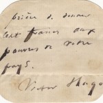 Notka Victora Hugo wzywająca do bycia hojnym wobec ubogich została wystawiona na sprzedaż