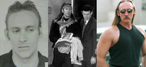 Na zdjęciu od lewej: (1) pierwsza odsiadka, (2) aresztowanie we Frankfurcie, (3) początek literackiej kariery.