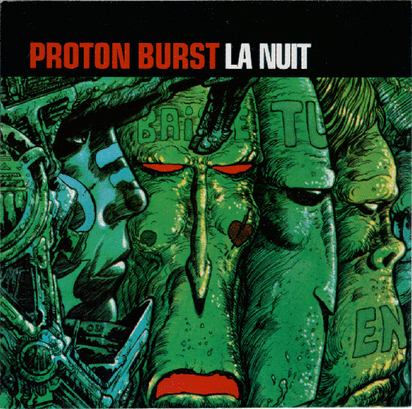 Okładka Philippe Druilleta do płyty zespołu Proton Burst "La Nuit".