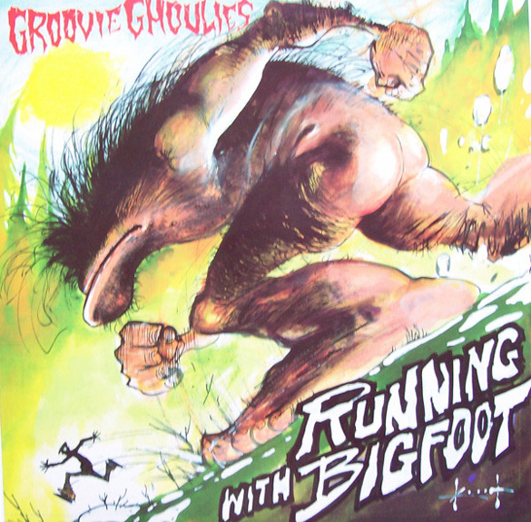 Okładka Sama Ketiha do płyty Groovie Ghoulies "Running With Bigfoot".