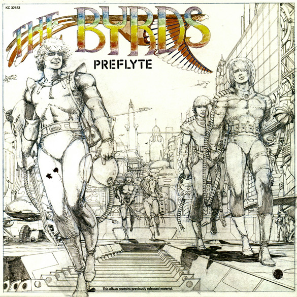 Okładka Barry'ego Windsora-Smitha do płyty The Byrds "Preflyte".