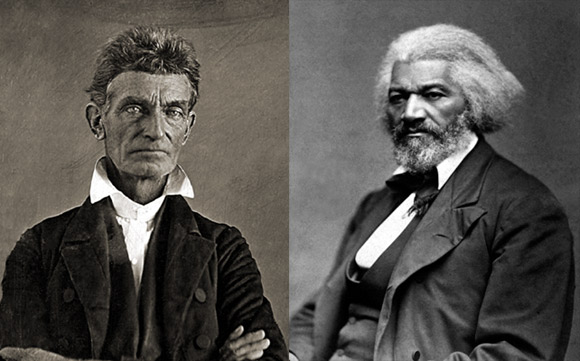 Od lewej: John Brown i Frederick Douglass.