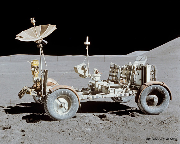 Pojazd LRV używany podczas wyprawy Apollo 15.